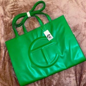 NWT Telfar Large Greenscreen Shopping Bag